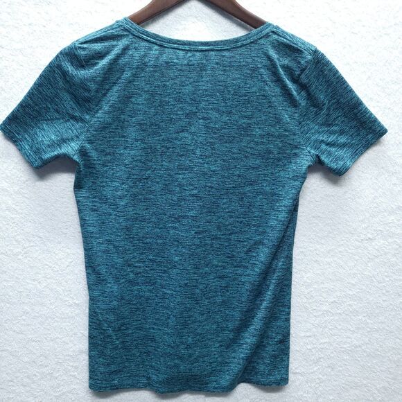 NIKE DRI-FIT Shirt Women’s M Regular Fit V-Neck T-Shirt Athleisure Running - Picture 6 of 8